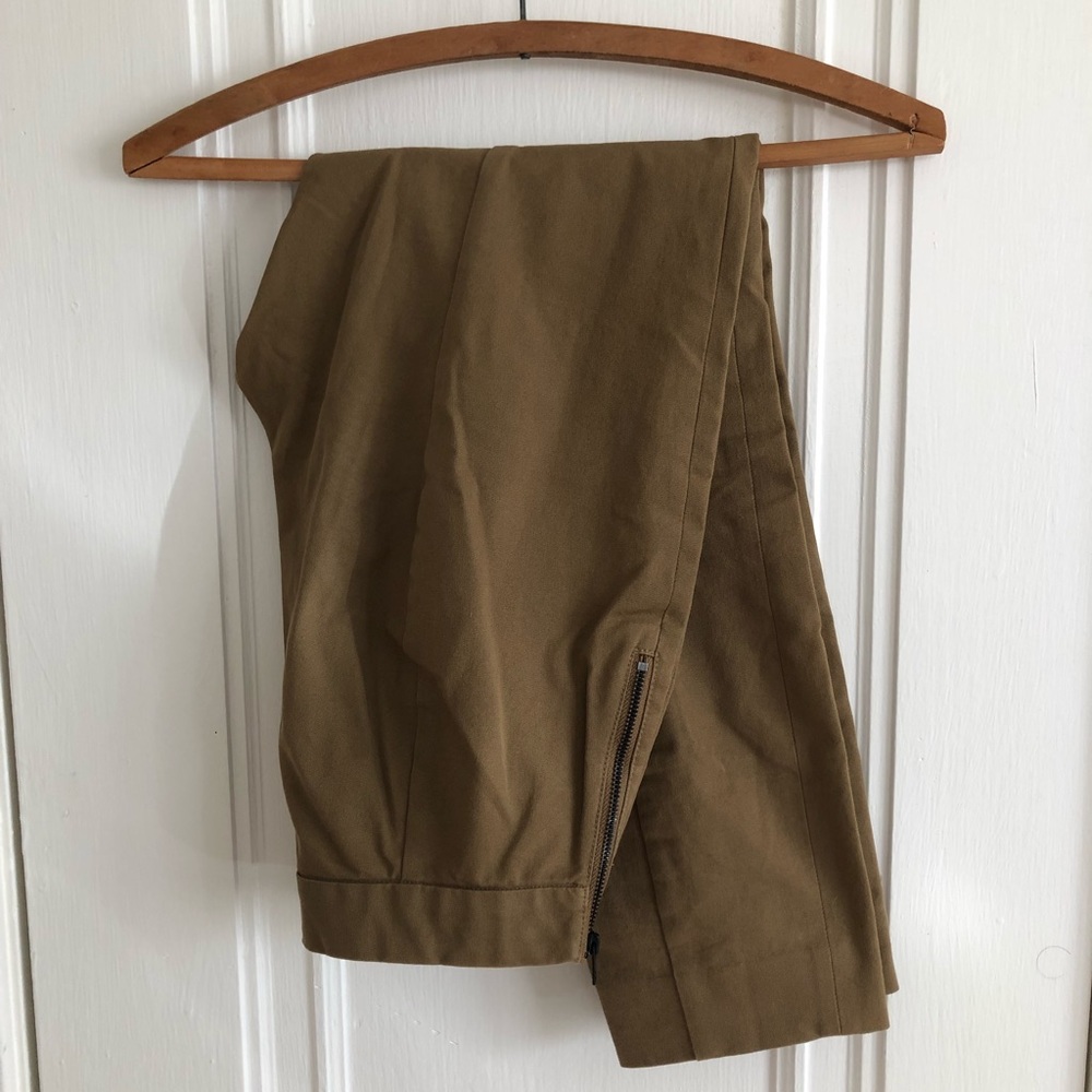 Everlane Side Zip Work Pant Cotton Stretch Pant